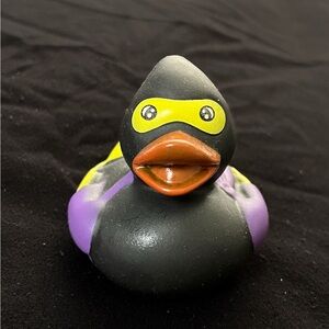 Black and Purple ninja Rubber Duck